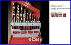 10pc COBALT LEFT HAND DRILL BIT AND SCREW EXTRACTOR SET EASY OUT BOLT 01925A