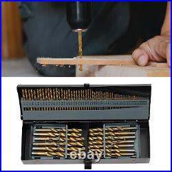 115PCS Drill Bit Set Electric Drill Mount Spiral High Speed Drill Bit Set with Box