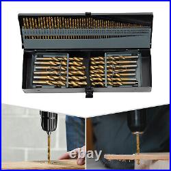 115PCS Drill Bit Set Electric Drill Mount Spiral High Speed Drill Bit Set with Box