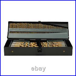 115PCS Drill Bit Set Electric Drill Mount Spiral High Speed Drill Bit Set with Box