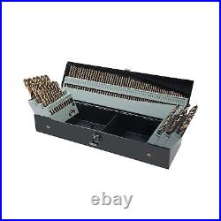 115Pcs Cobalt Drill Bits Set, M35 High Speed Steel, 135 Degree Tip, Twist Job