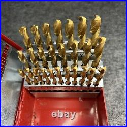 115 PC Industrial Cobalt Numbered Drill Bit Set With Indexed Steel Case