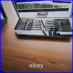 115 Pc. Precision Twist Drill Cobalt combination Drill Bit Set Huot Case (-4)