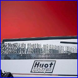 115 Pc. Precision Twist Drill Cobalt combination Drill Bit Set Huot Case (-4)