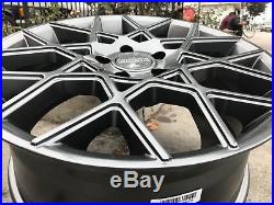 18 Inch Custom Mag Alloy Wheels Rims Dark Gray Graphite 5x110 5 Lug Set Of 4
