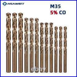 1-13mm Cobalt Drill Bit Set HSS M35 Jobber Length Metal Drill Bit