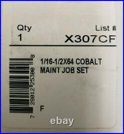 1/16-1/2x64ths 29pcs Cobalt Jobber Drill Set 238-21029 X307cf