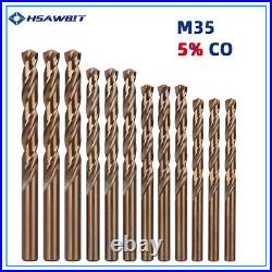 1-16mm HSS Gold Cobalt Drill Bit Set HSS M35 5% CO Jobber Metal Drill Bit
