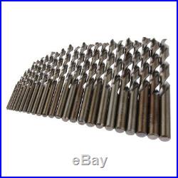 25 Pieces Sharp M35 HSS Cobalt Drill Bit Set for Metal, Wood, Plastic 113mm