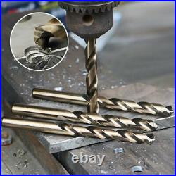 25pcs Twist Drill Bit Set M42 High Speed Steel 8% Cobalt Copper Aluminum Iron