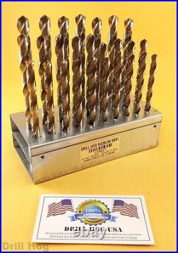 26 Pc Letter Drill Bit Set A-Z Letter NIOBIUM NB41 Lifetime Warranty Drill Hog