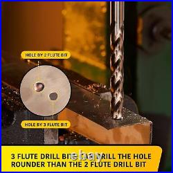 29Pcs Cobalt Drill Bits Set, M35 Drill Bits for Cutting Hard Metal Hardened Stee