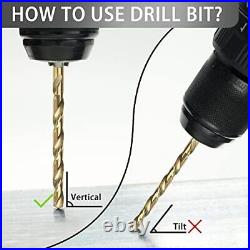 29Pcs Cobalt Drill Bits Set, M35 HSS, 135° Tip, Twist Jobber Length Drill Bit