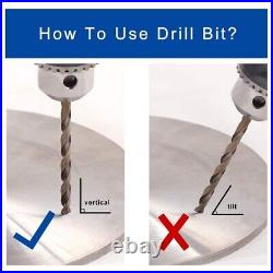 29Pcs M35 Cobalt Drill Bit Set High Speed Steel Twist Jobber Length Metal