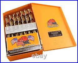 29 Pc Super Premium Cobalt M42+ Drill Bit Set Orange Steel Case