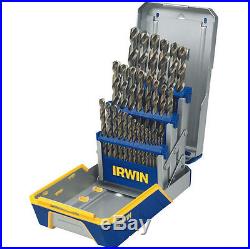 29 Piece Drill Bit Industrial Set-Cobalt M42 Irwin 3018002B New