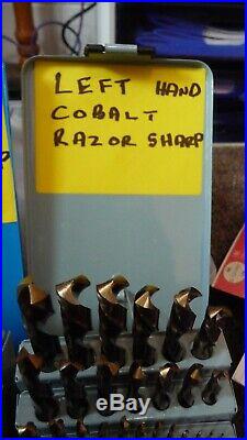 2 sets cobalt drills 1mm to 10mm razor sharp aerospace quality r/h and left/hand