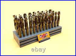 33 Pc Silver & Deming Drill Bit Set 1/2 to 1 Cobalt M42 Drill Hog Warranty