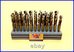 33 Pc Silver & Deming Drill Bit Set 1/2 to 1 Cobalt M42 Drill Hog Warranty