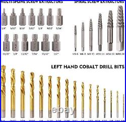 35pcs Multi Slide Screw Drill Bit Set Left-handed Screw Cobalt Drill Bit Set