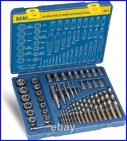 49 Pcs Screw Extractor Bolt Extractor Set, Left Hand Drill Bit Set, Easy Out Mul