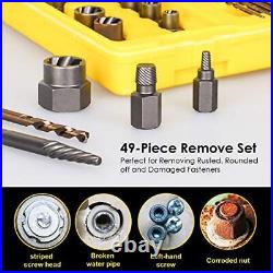 49pcs Screw Extractor/drill Bit Set Professional Remove Set For Removing Broken