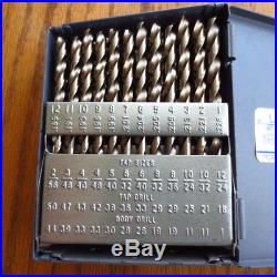 60-PC Morse Cobalt 1 to 60 Drill Bit Set (Made in USA)