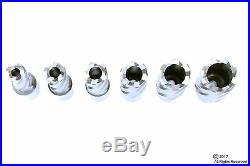 6pc Set Annular Cutter Cobalt 3/4 Weldon Shank 9/16 1-1/16 Magnetic Drill Bit
