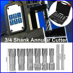 6pcs Set Annular Cutter Cobalt 3/4 Weldon Shank 5/8 1 Magnetic Drill Bit US
