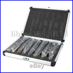 8PCS 9/16 to 1 HSS Deming Industrial Large Drill Bits Set Cobalt Silverl Case