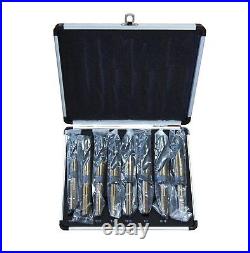 8PC HSS Cobalt Silver & Deming Drill Bits Set, Large Size 9/16 to 1, Reduce