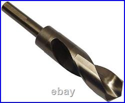 8 Piece m35 Cobalt Reduced Shank Drill Bit Set in Metal Case 9/16 1 x 16t