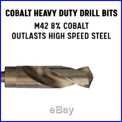 9/16 In. 1 In. M42 Cobalt Reduced Shank Drill Bit Set (5-Piece)