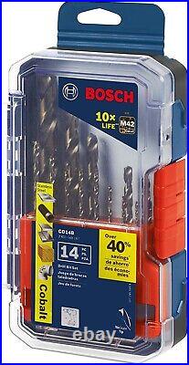 BOSCH CO14B 14 Pieces Cobalt M42 Drill Bit Set 313106734770