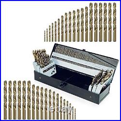 BeHappy Cobalt Drill Bit Set 115Pcs M35 High Speed Steel Drill Bits Twist J