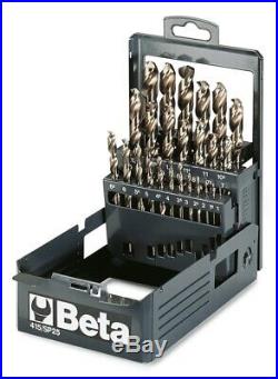 Beta Tools 415/SP25 25pc HSS-CO 8% Entirely Ground Twist Drill Set in Case