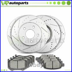 Brake Pads And Rotors Front Rear For 2009-2010 Chevrolet HHR SS 2.0L Drilled