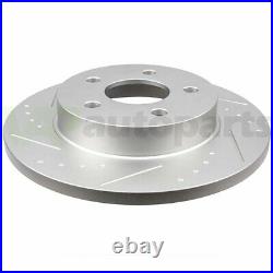 Brake Pads And Rotors Front Rear For CHEVROLET COBALT PONTIAC G6 Drilled