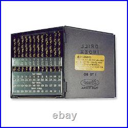 CHICAGO-LATROBE 57853 Jobber Drill Set, 60 pc, Cobalt 1U202