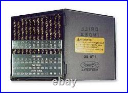 CHICAGO-LATROBE 57853 Jobber Drill Set, 60 pc, Cobalt 1U202