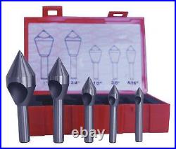 CLEVELAND C94592 Center Drill Set, Cobalt, Fractional Inch 445V38