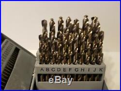 COMOWARE 115Pcs Cobalt Twist Drill Bit Set M35 Jobber Length with Storage Box