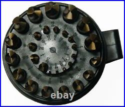 -CO-PC 29 Piece M35 Cobalt Drill Bit Set in Round Case 1/16 1/2 X 64ths