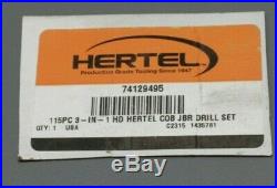 C-056, Hertel, Cobalt Drill Bit Set, Bright Finish, Letter, Number, Fractional