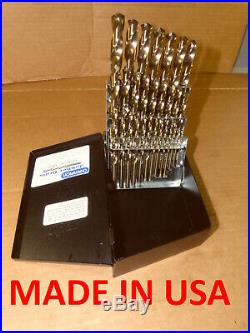 Champion Cutting Tool M42 Cobalt Gold Oxide Drill Set, 29 Pc, Made in USA
