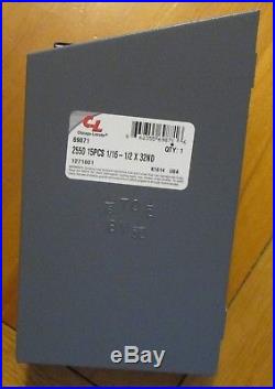 Chicago Latrobe 2550 Series Cobalt Steel Jobber Length Drill Bit Set Metal Case