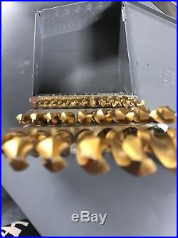 Chicago Latrobe 2550 Series Cobalt Steel Jobber Length Drill Bit Set With Metal