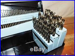 Chicago-Latrobe 46650 Jobber Drill Bit Set 115 Pc Cobalt Steel StrawithBronze