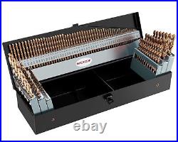 Cobalt Drill Bit Set, 115Pcs M35 High Speed Steel Bits for Hardened Metals