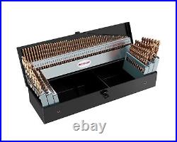 Cobalt Drill Bit Set, 115Pcs M35 High Speed Steel Bits for Hardened Metals, S